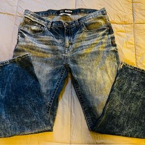 BKE Derek Men's Bootcut Jeans in Classic Blue 36sx32